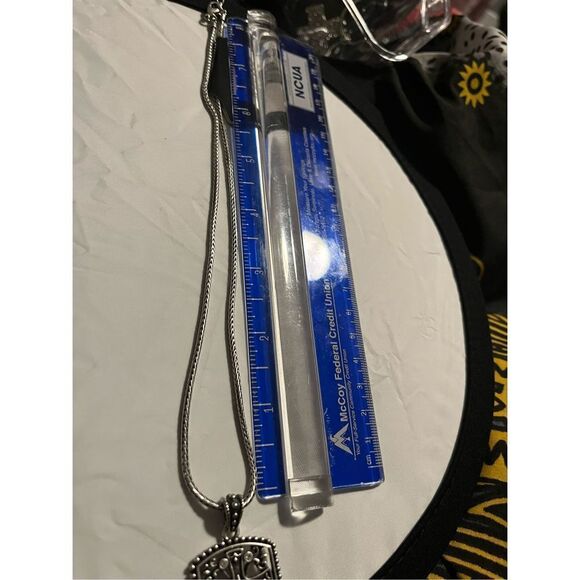 Halle Joy Cross Pendant Silver Chain - Picture 9 of 10